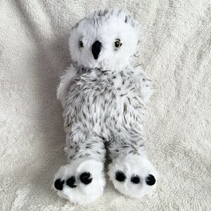 Build A Bear Snowy Owl 15" Plush Stuffed Animal Soft Toy Spotted Snow